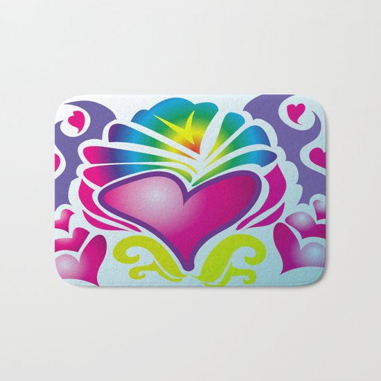 heart of soul Bath Mat