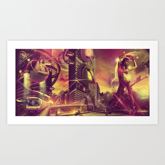 Cityshift Art Print
