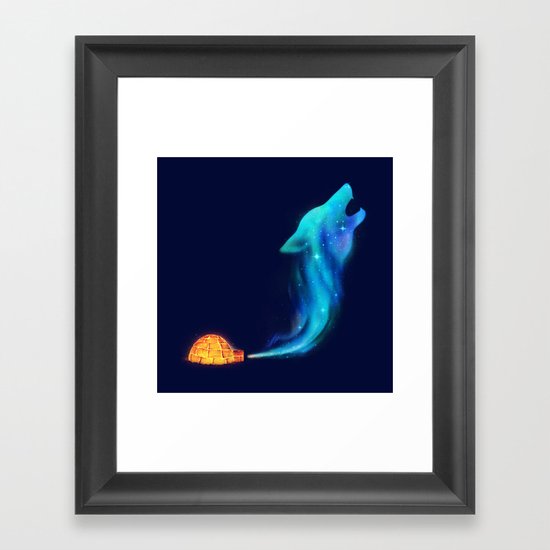 Arctic Howl Framed Art Print