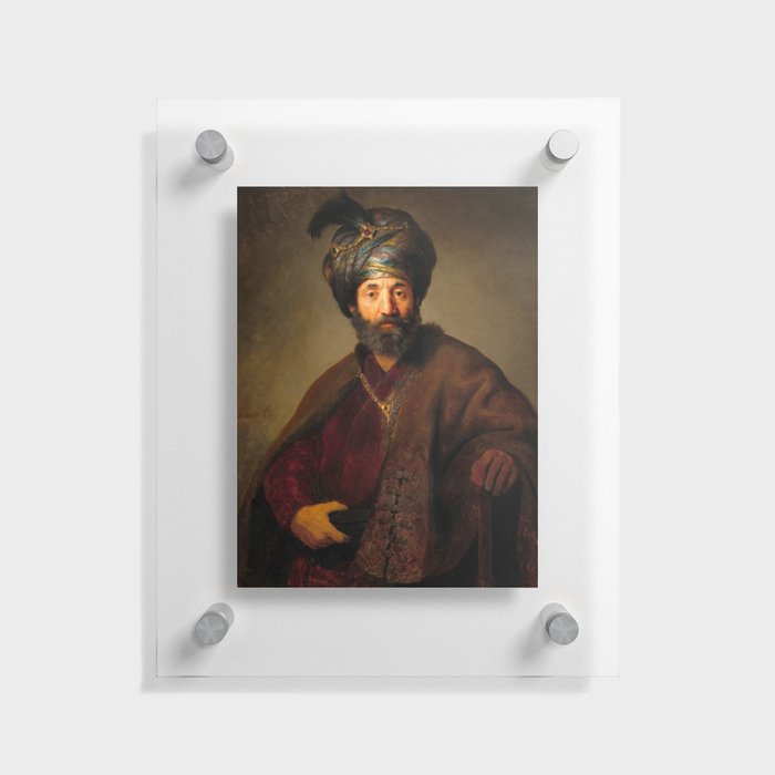 Man in Oriental Costume, 1635 by Rembrandt van Rijn Floating Acrylic Print