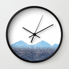 Colorado Mountain Longs Peak and Mount Meeker Wall Clock