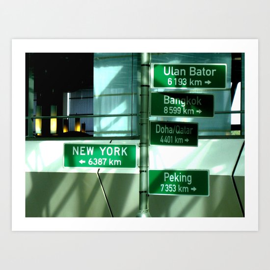 Where to next ? Art Print