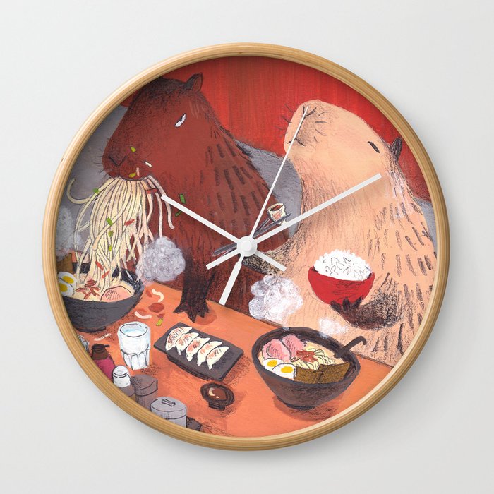 Raman Capybara Wall Clock