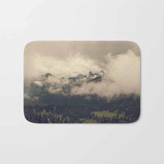 Mountains through the Fog Bath Mat