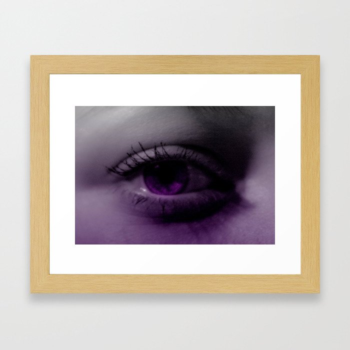 Purple eye Framed Art Print