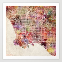 Los angeles Art Print