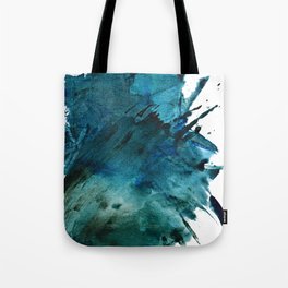 Scenic Route [2]: a pretty, minimal abstract piece in blue and green by Alyssa Hamilton Art Tote Bag