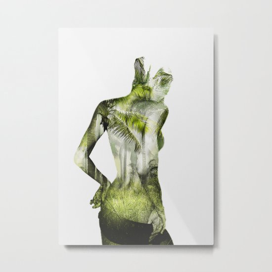 Tropical Woman Metal Print