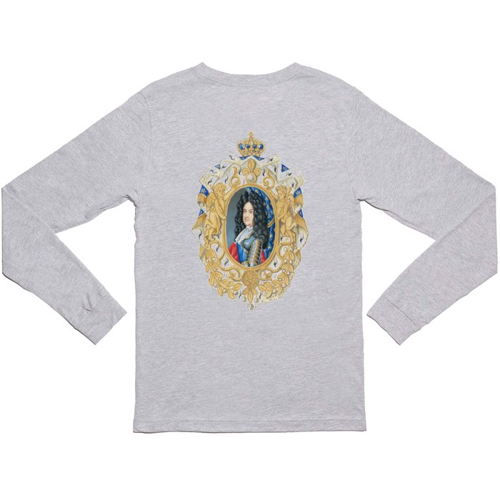 King Louis XIV Long Sleeve T Shirt by Orleans Heraldry & Fine Art