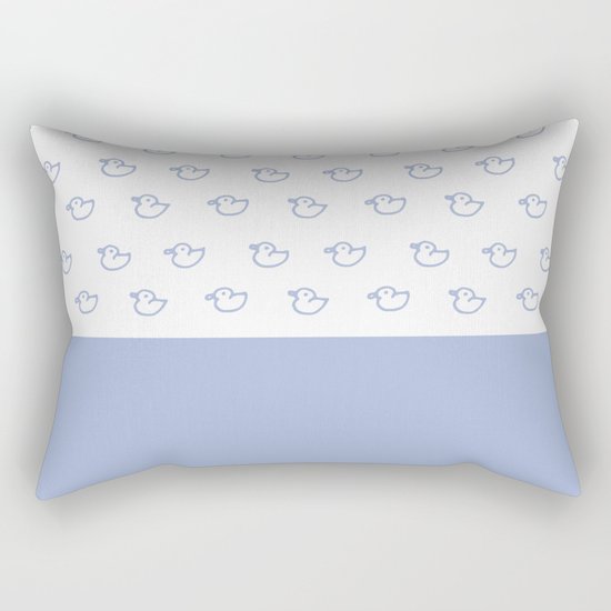 Ducklings light blue Rectangular Pillow
