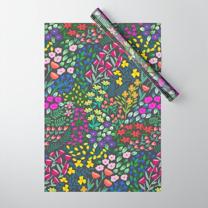 Flower market floral pattern Wrapping Paper