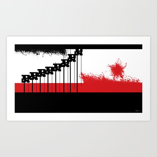 AEND ?! ( the world we live in) Art Print