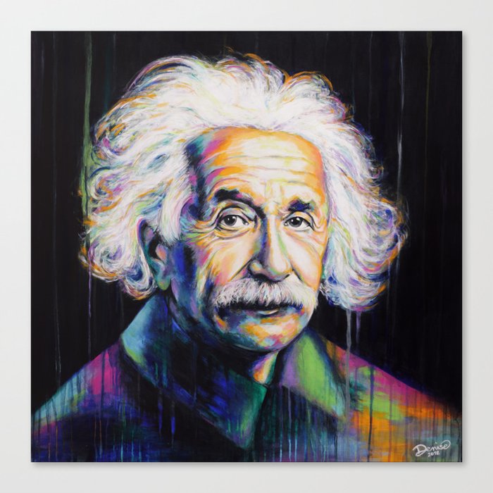 Albert Einstein Canvas Print By Frozenapple Society6