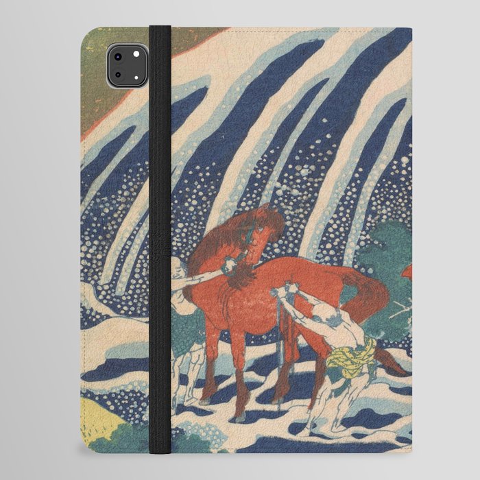 Hokusai,Yoshitsune Falls iPad Folio Case