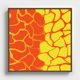 Orange and Yellow Gradient Art Framed Canvas