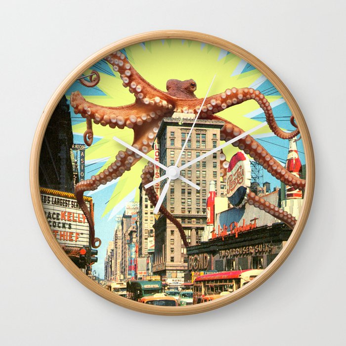 Attack of the Octopus Wall Clock
