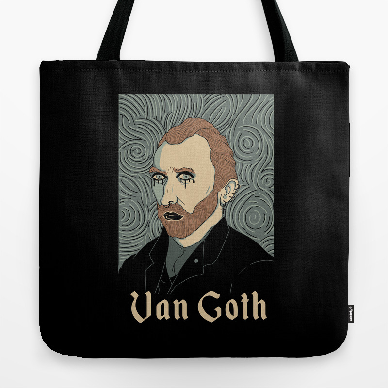 goth tote bag