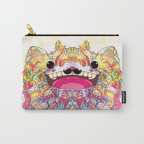 Moustache Cat Carry-All Pouch