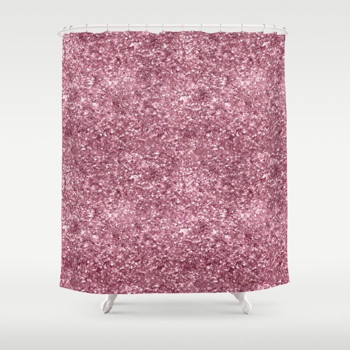 Luxury Pink Glitter Pattern Shower Curtain