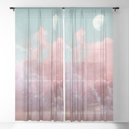 Lonely Moon Sheer Curtain