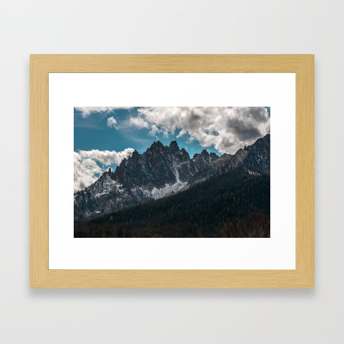 Sawtooths Mountains, Idaho Framed Art Print