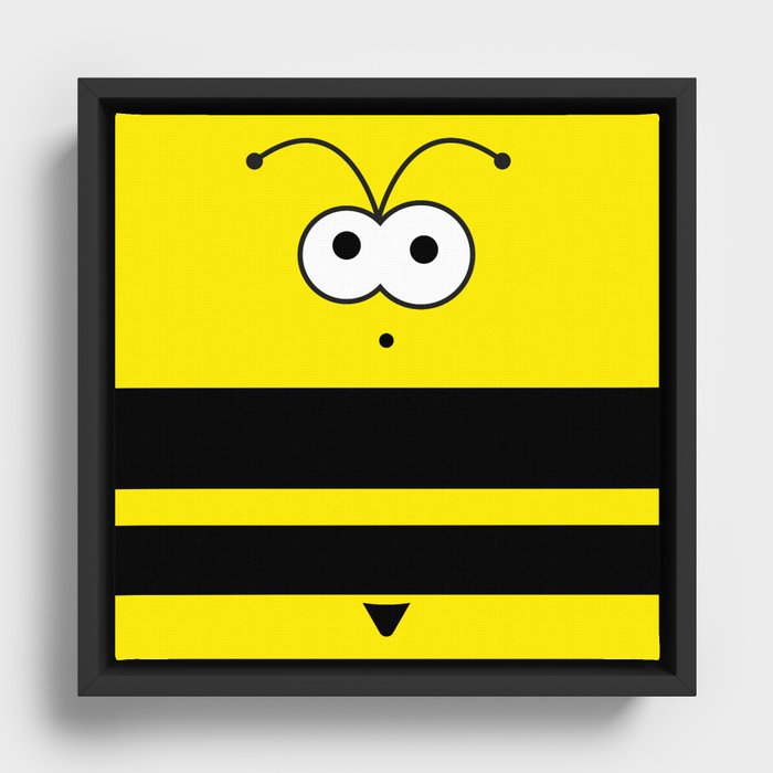 Minimal Bee Framed Canvas