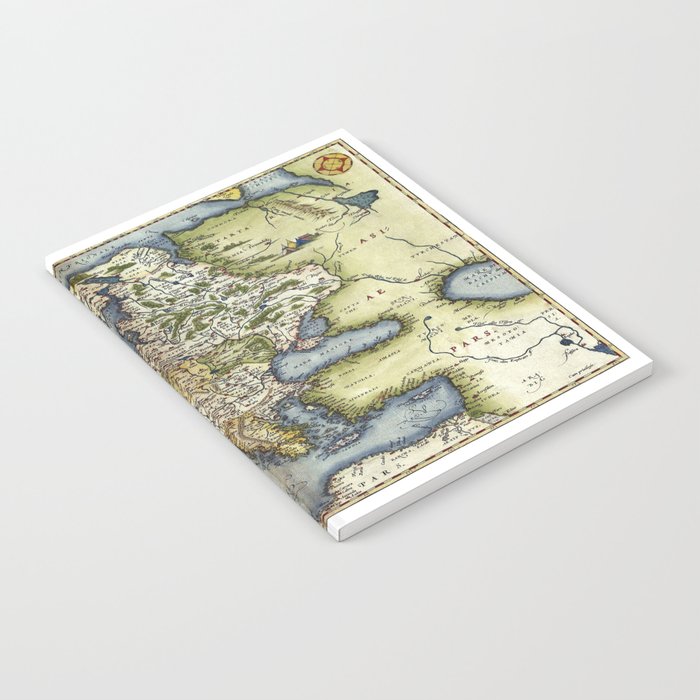 1572 Europa Ortelius vintage pictorial map Notebook