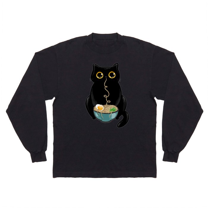 Ramen Cat Long Sleeve T Shirt