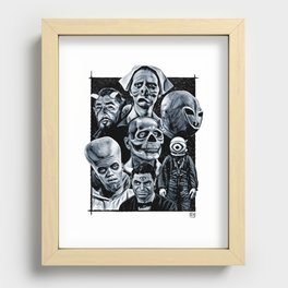 The Many Faces of The Twilight Zone Recessed Framed Print