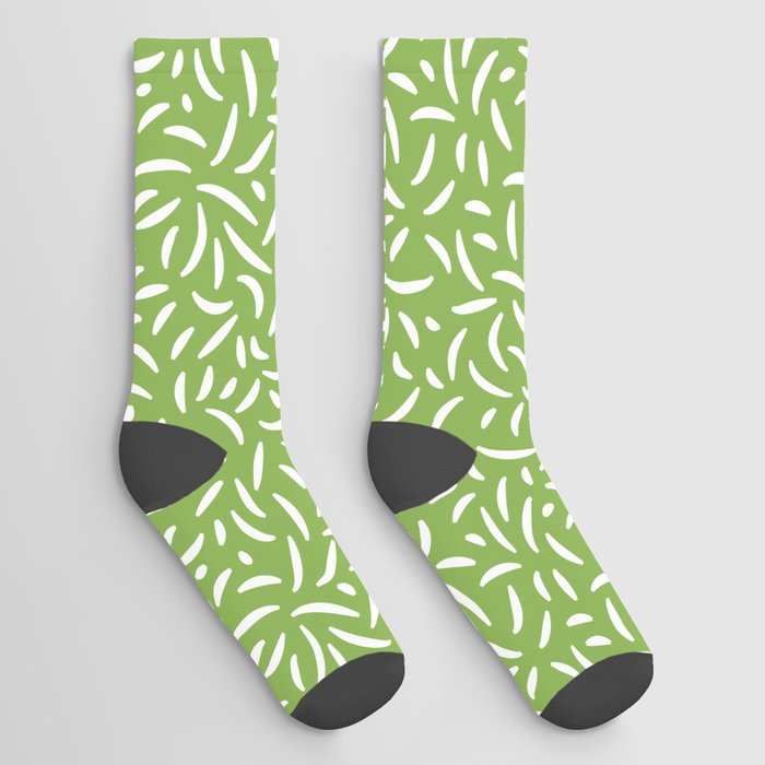 Greenery Grass Pattern Socks