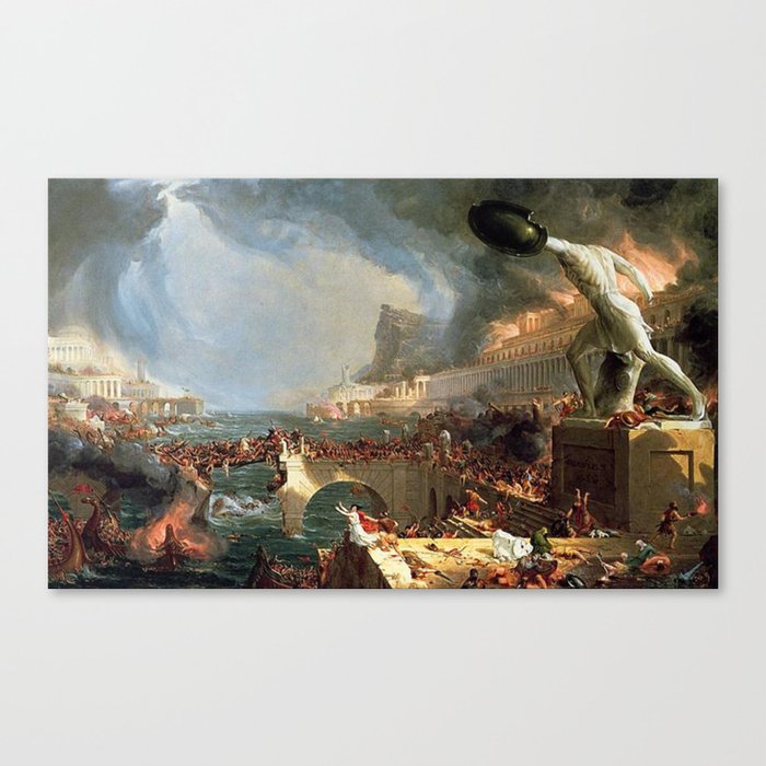 The Course of Empire - Destruction by Thomas Cole Canvas Print