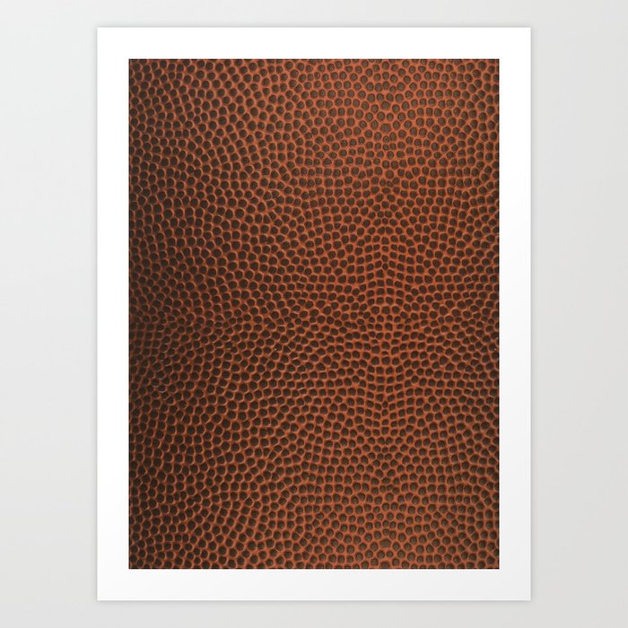 Football / Basketball Leather Texture Skin Art Print