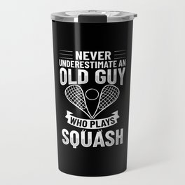 Squash Sport Game Ball Racket Court Player Travel Mug