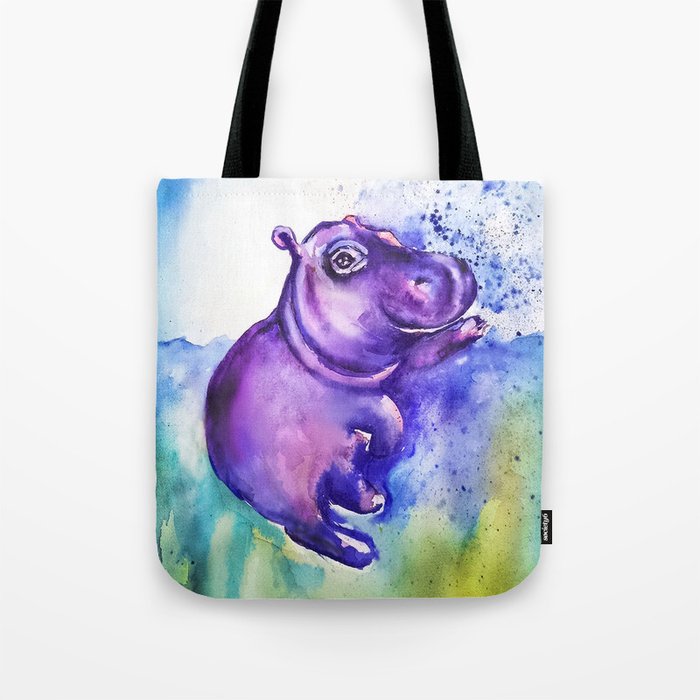 Fiona the Hippo - Splashing around Tote Bag
