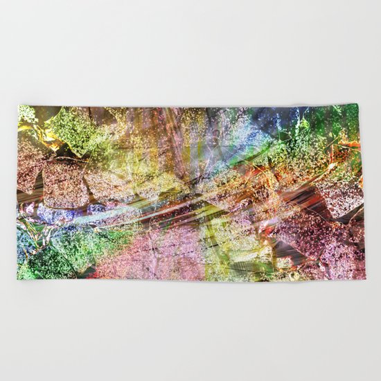 fine desert structures II Beach Towel