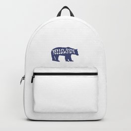 Yellowstone National Park Bear Backpack | Bison, Yellowstone, Grandprismatic, Geyser, Idaho, Supervolcano, Elk, Grizzly, Wolves, Oldfaithful 