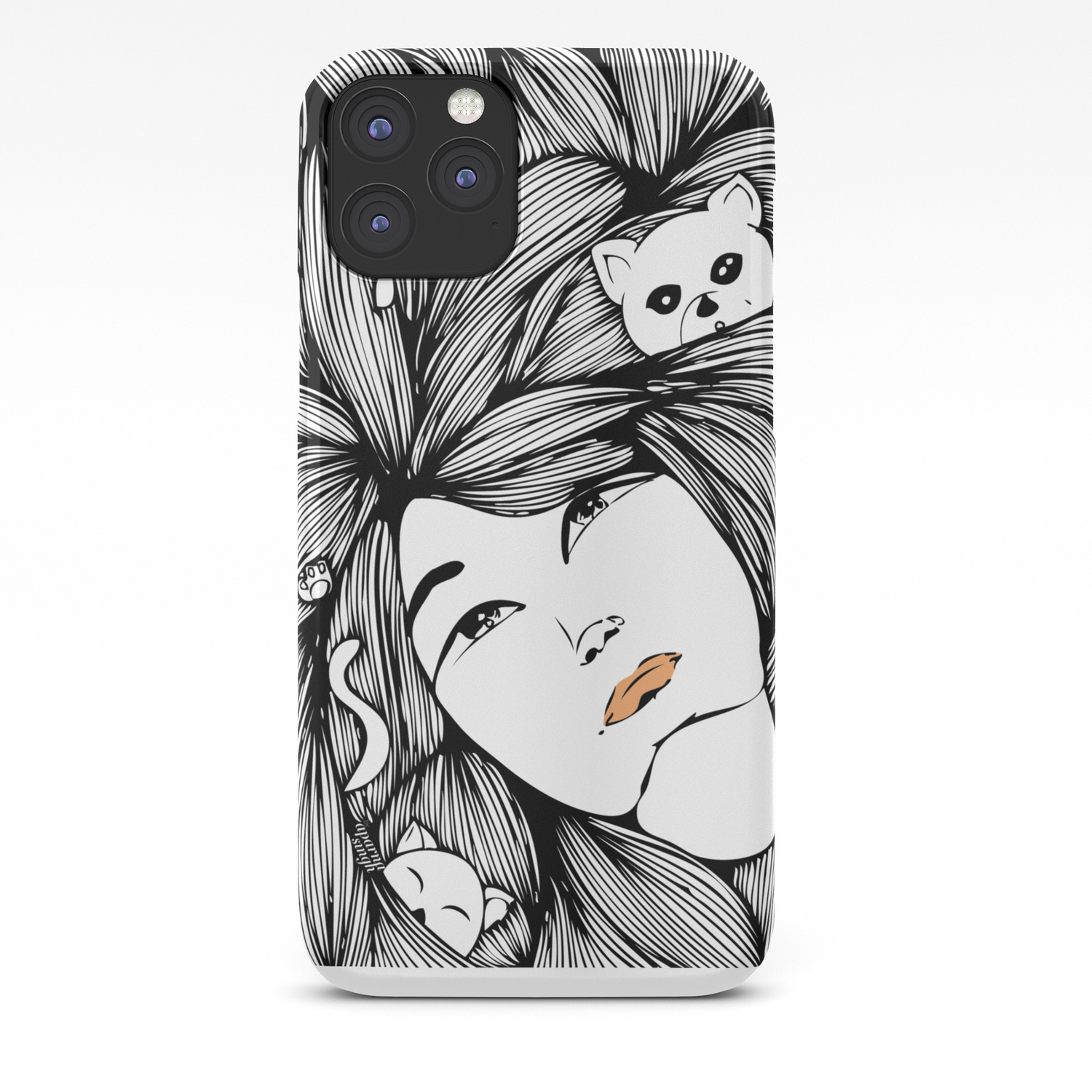 The Cat Lady Iphone Case By Mydoodlesateme Society6