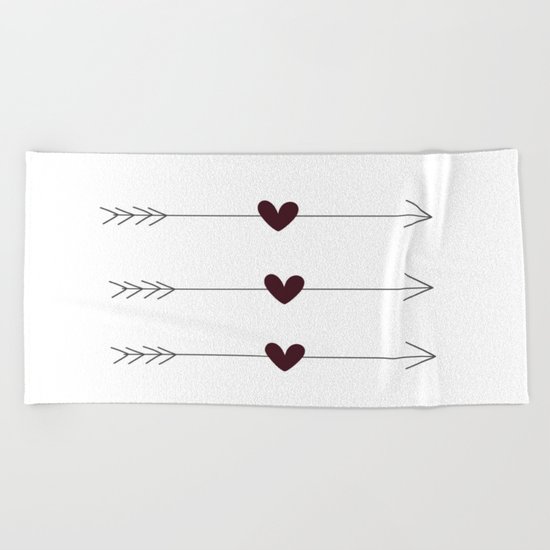 Arrows & Hearts Beach Towel