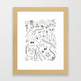 Are You Happy? Framed Art Print