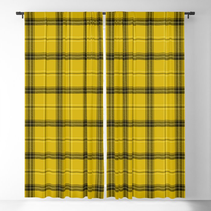 Yellow Buffalo Plaid Blackout Curtain By Mydream Society6