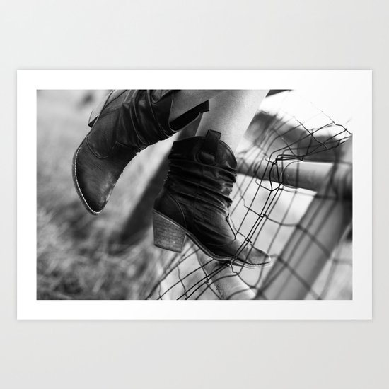 if it's not those cow boy boots in the summer Art Print