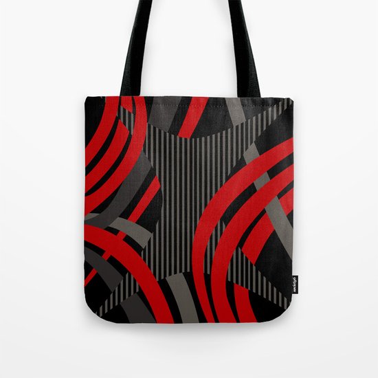 Red Wired Tote Bag