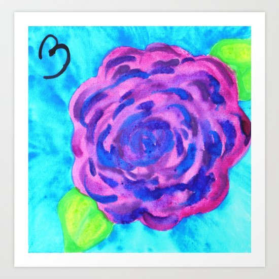 Vibrant Purple Carnation Art Print
