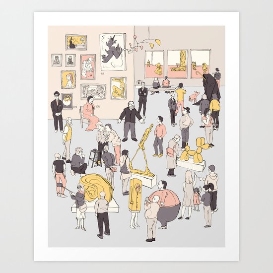 At the Museum Art Print