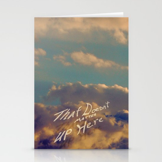 That Doesn't Matter Up Here Stationery Cards