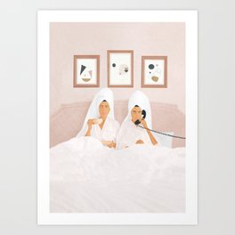 Morning with a friend IV Art Print
