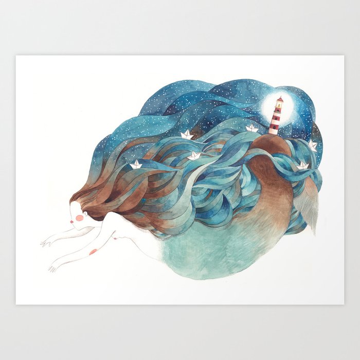 mermaid I Art Print