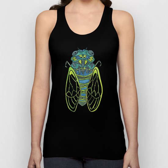Blue Cicada Unisex Tank Top
