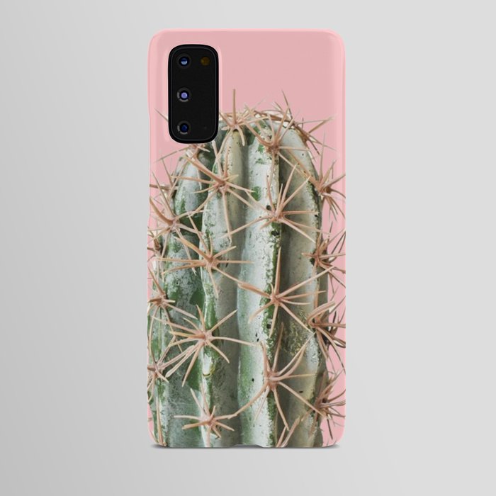 Boho Mint Green and Pink Succulent Cactus Android Case