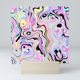 Marbled Pastel Mini Art Print